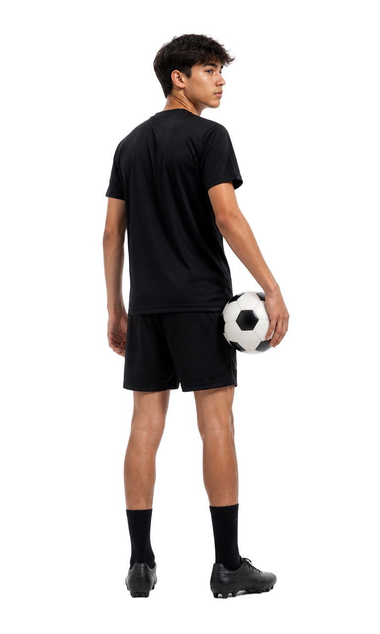 Teenage soccer player at the center of an individual development system